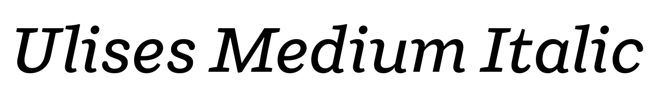 Ulises Medium Italic